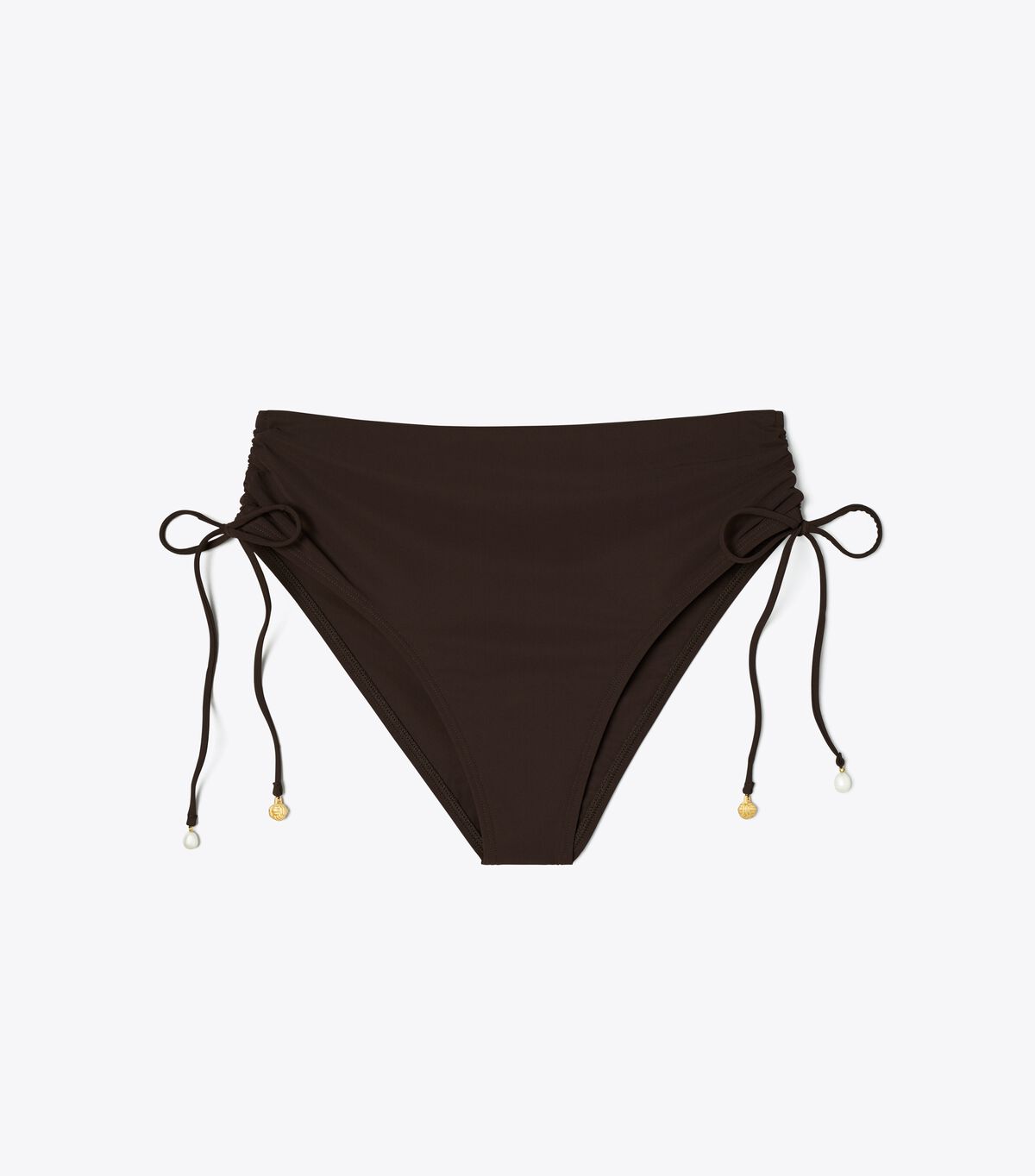 Abajo De Bikini Tory Burch High-waist Cinched Mujer Chocolate | OUTLETS-98562739