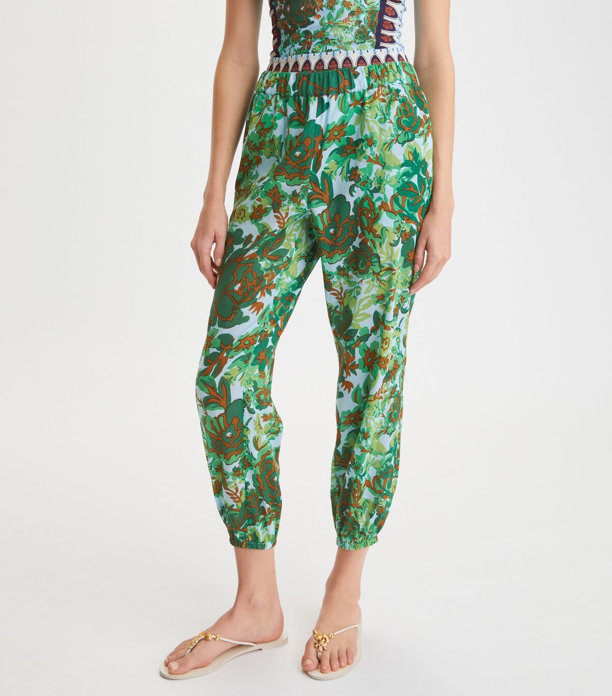 Abajo De Bikini Tory Burch Printed Beach Mujer Verdes | OUTLETS-17495609