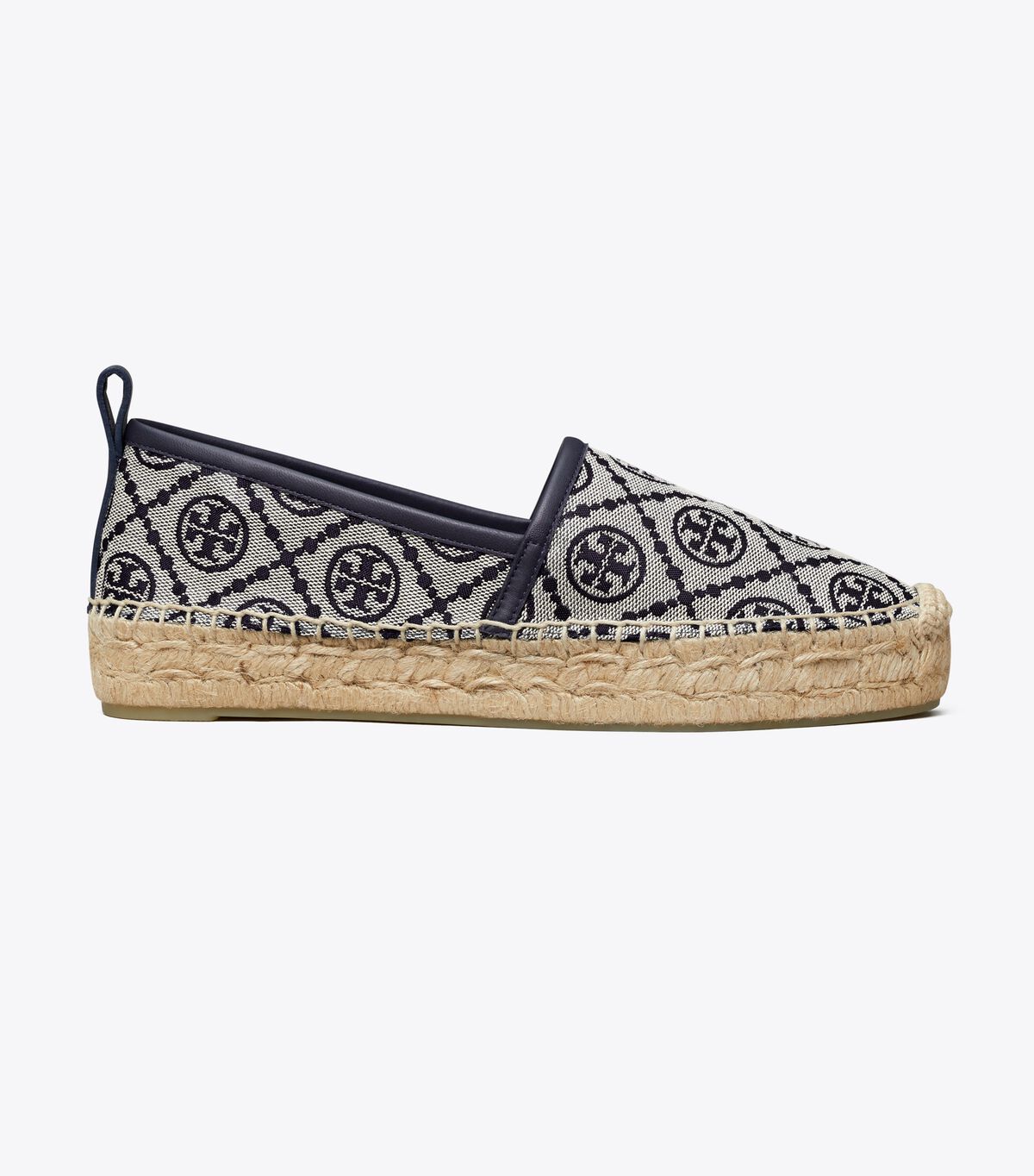 Alpargata Tory Burch T Monogram Plataforma Mujer Azul Marino | OUTLETS-26841079