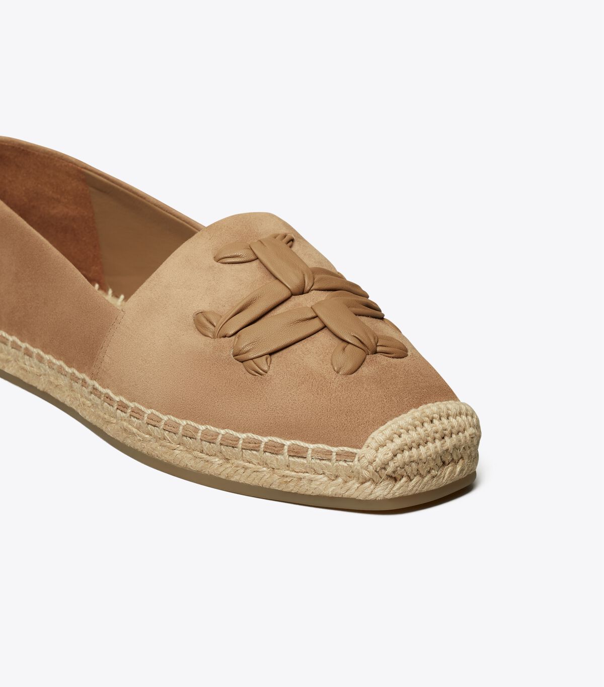 Alpargata Tory Burch Woven Double T Aline Mujer Kaki | OUTLETS-48179259