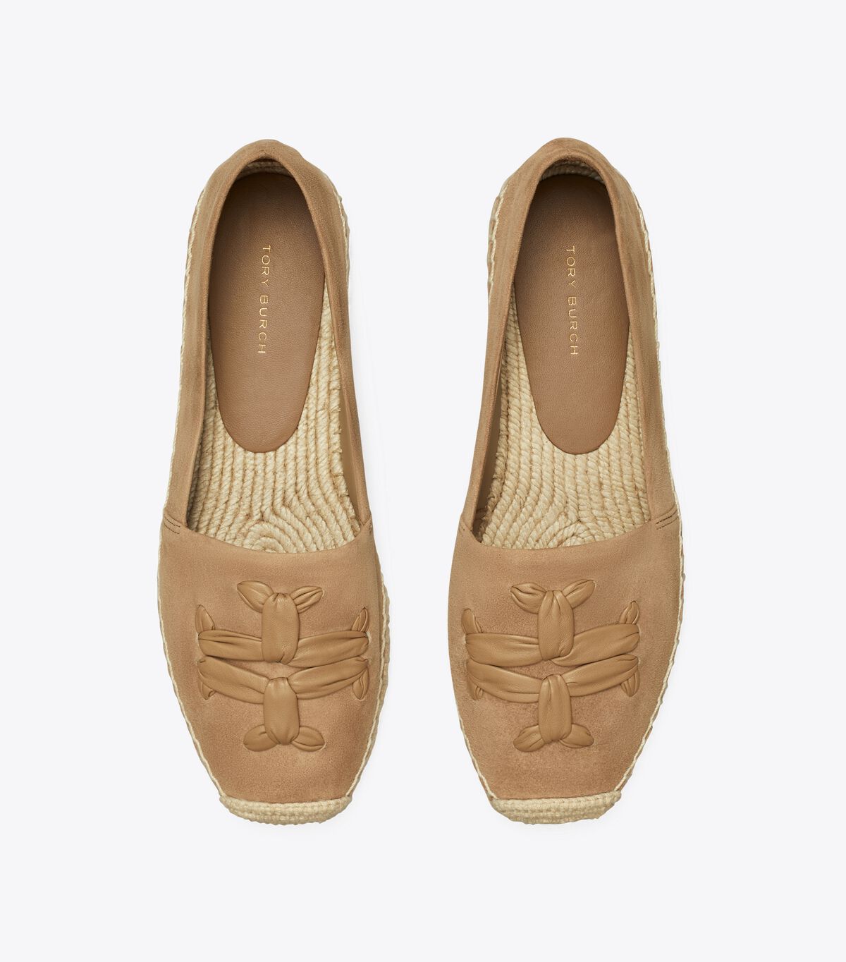 Alpargata Tory Burch Woven Double T Aline Mujer Kaki | OUTLETS-48179259