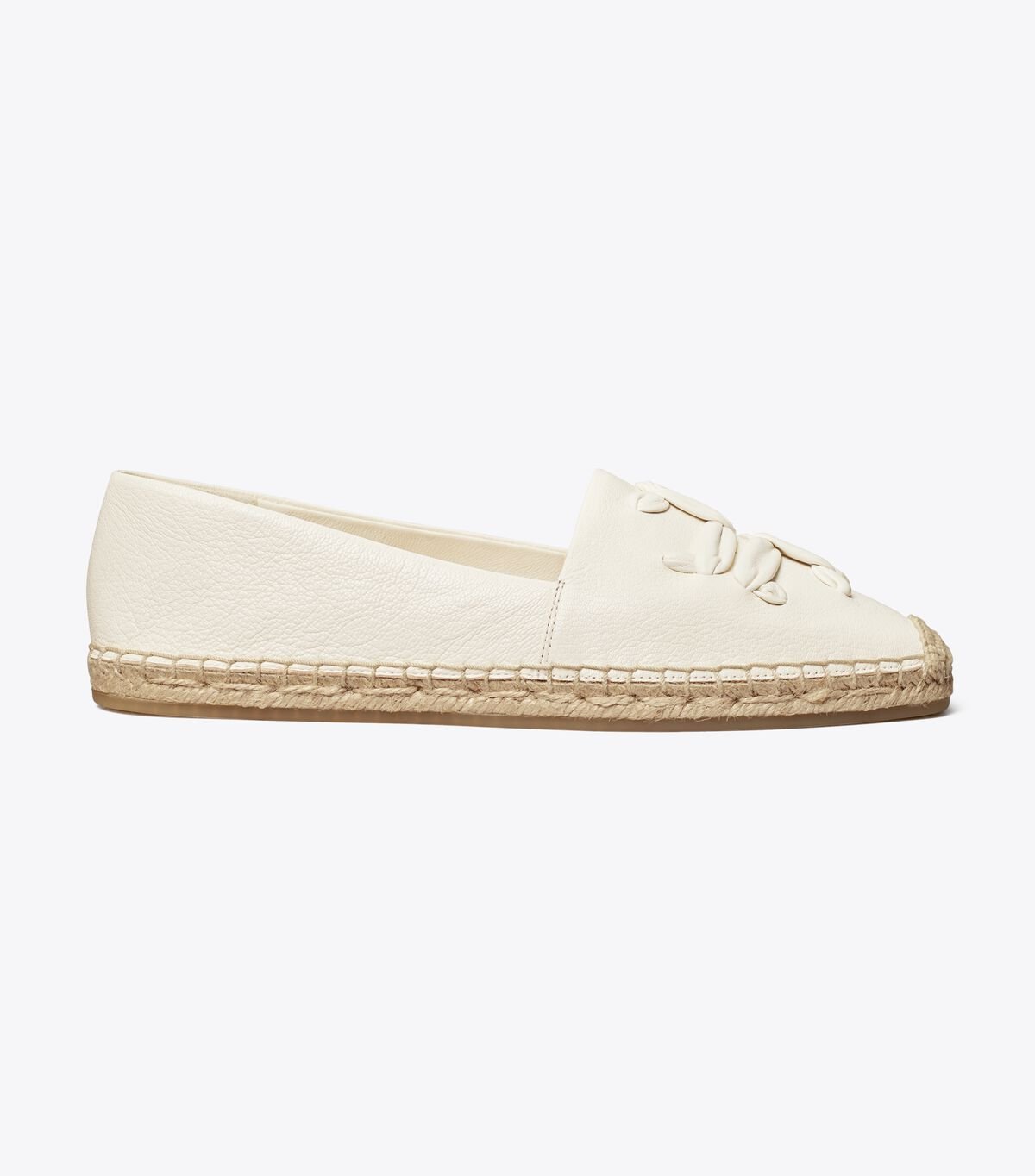 Alpargata Tory Burch Woven Double T Aline Mujer Blancos | OUTLETS-62179089