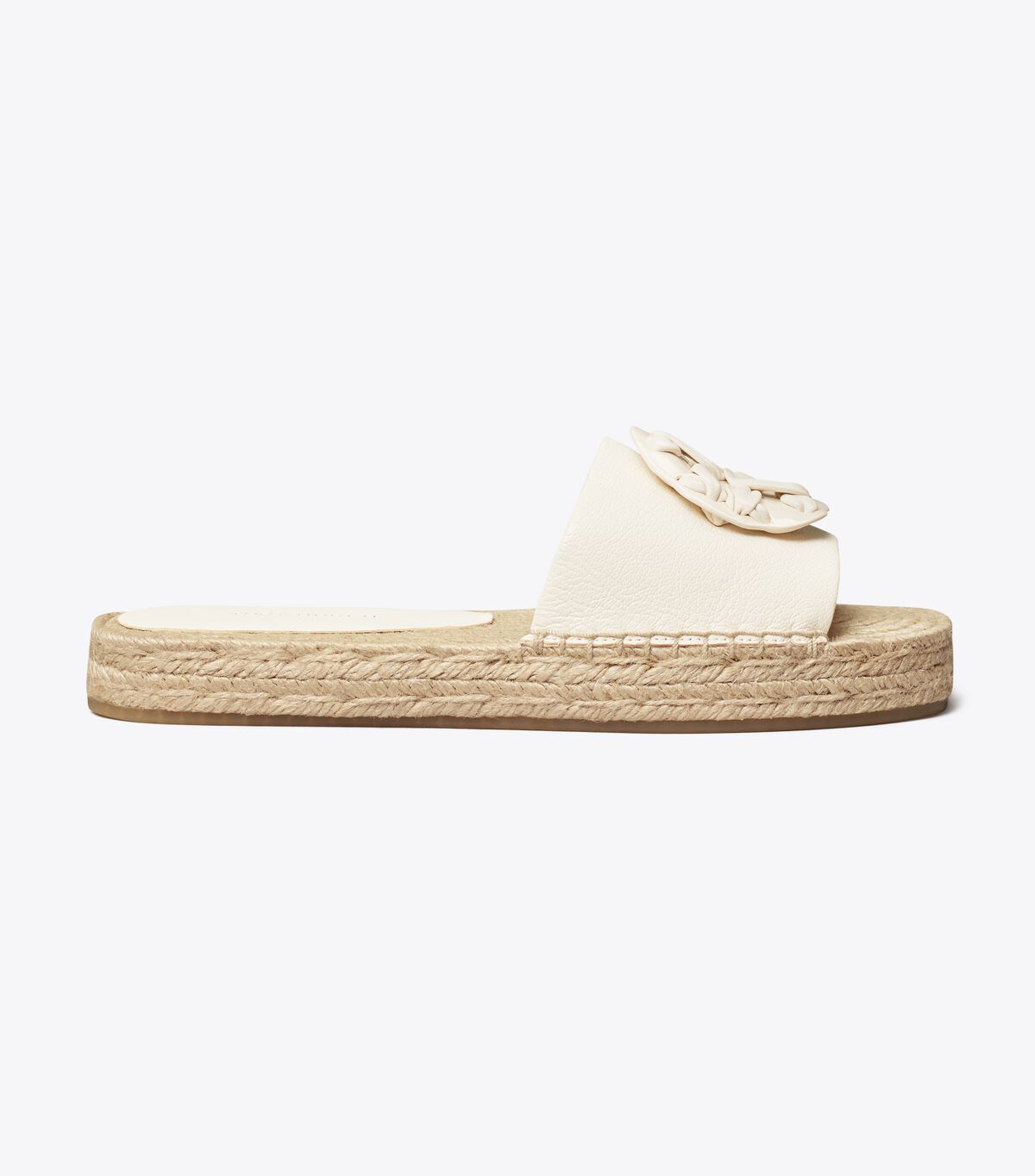 Alpargata Tory Burch Woven Double T Mujer Blancos | OUTLETS-45629089