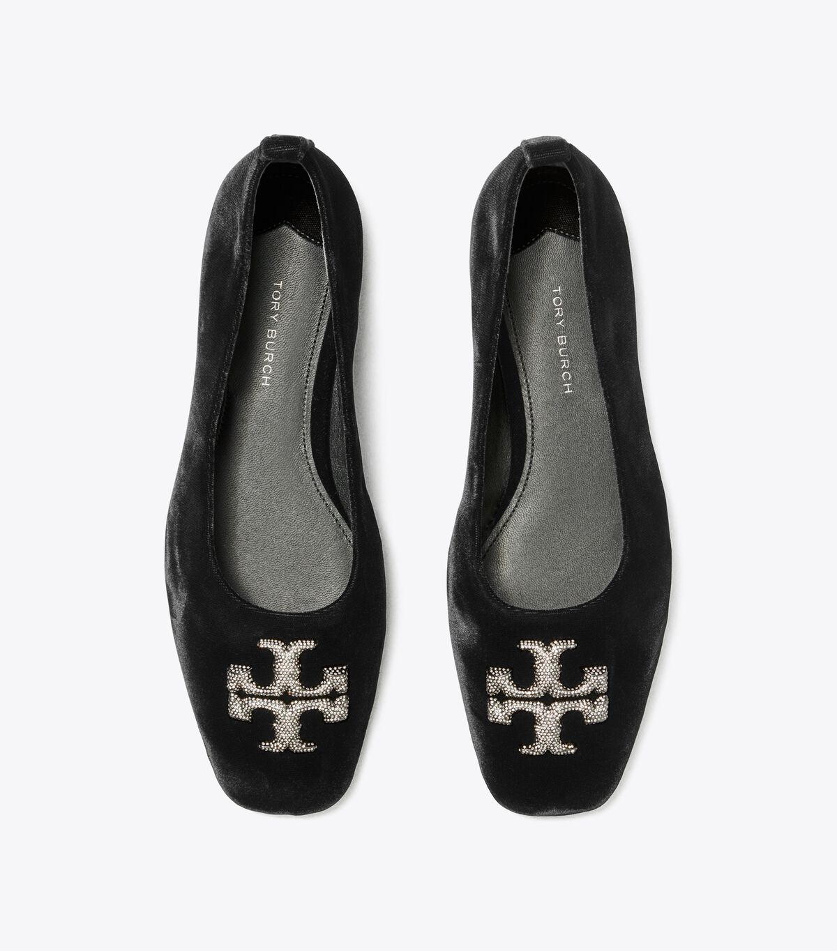 Ballerinas Tory Burch Eleanor Pavé Mujer Negros | OUTLETS-48793129