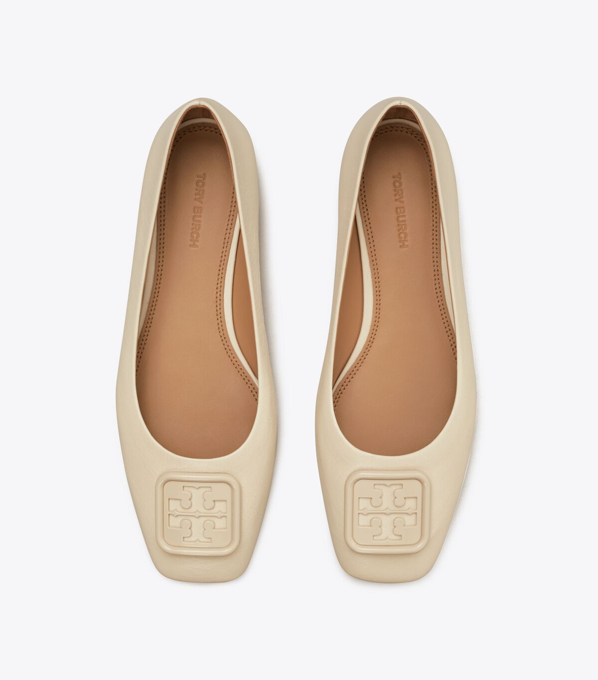 Ballerinas Tory Burch Georgia Mujer Beige | OUTLETS-24837569