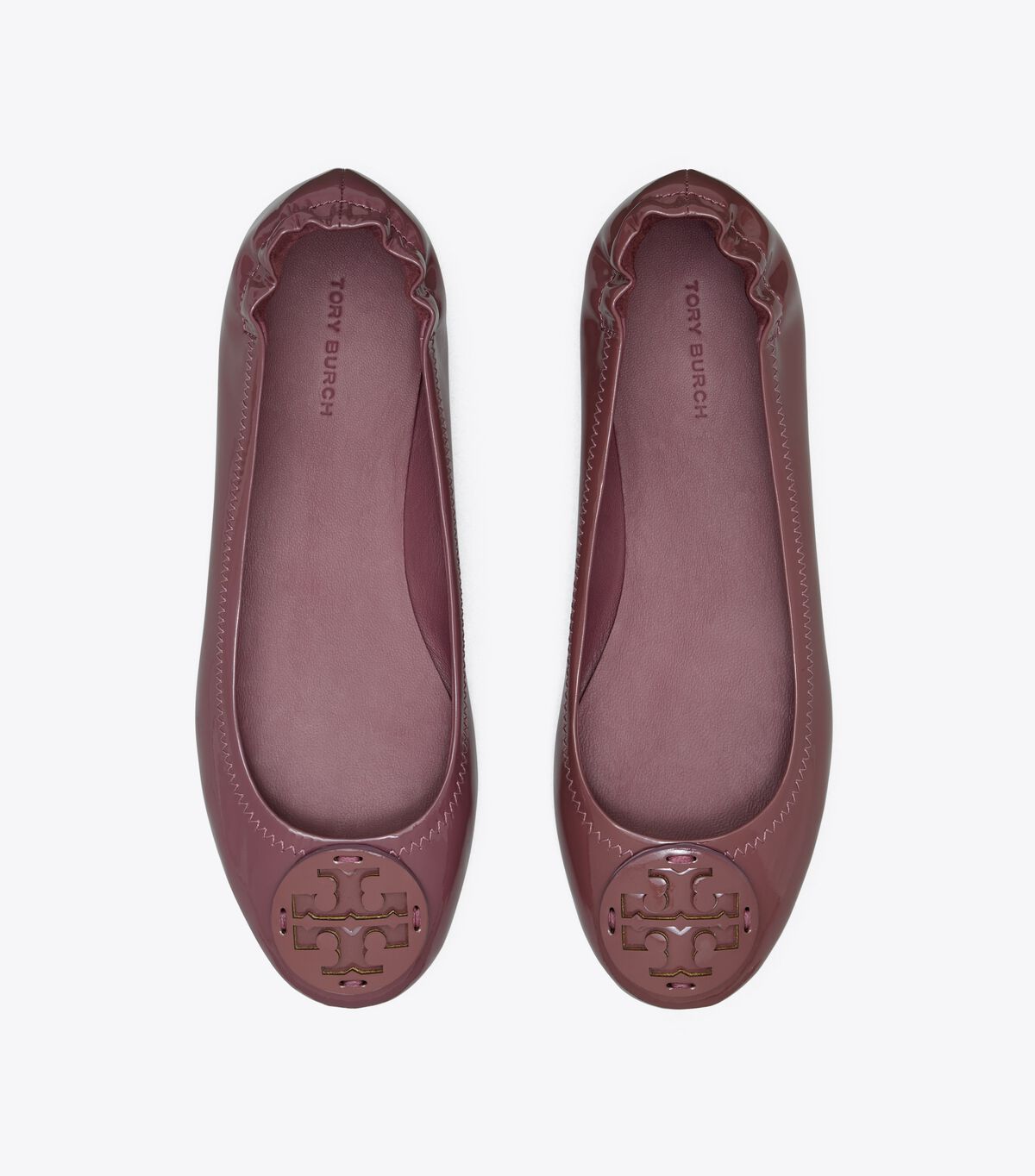 Ballerinas Tory Burch Minnie Travel Mujer Rojos Oscuro | OUTLETS-75491269