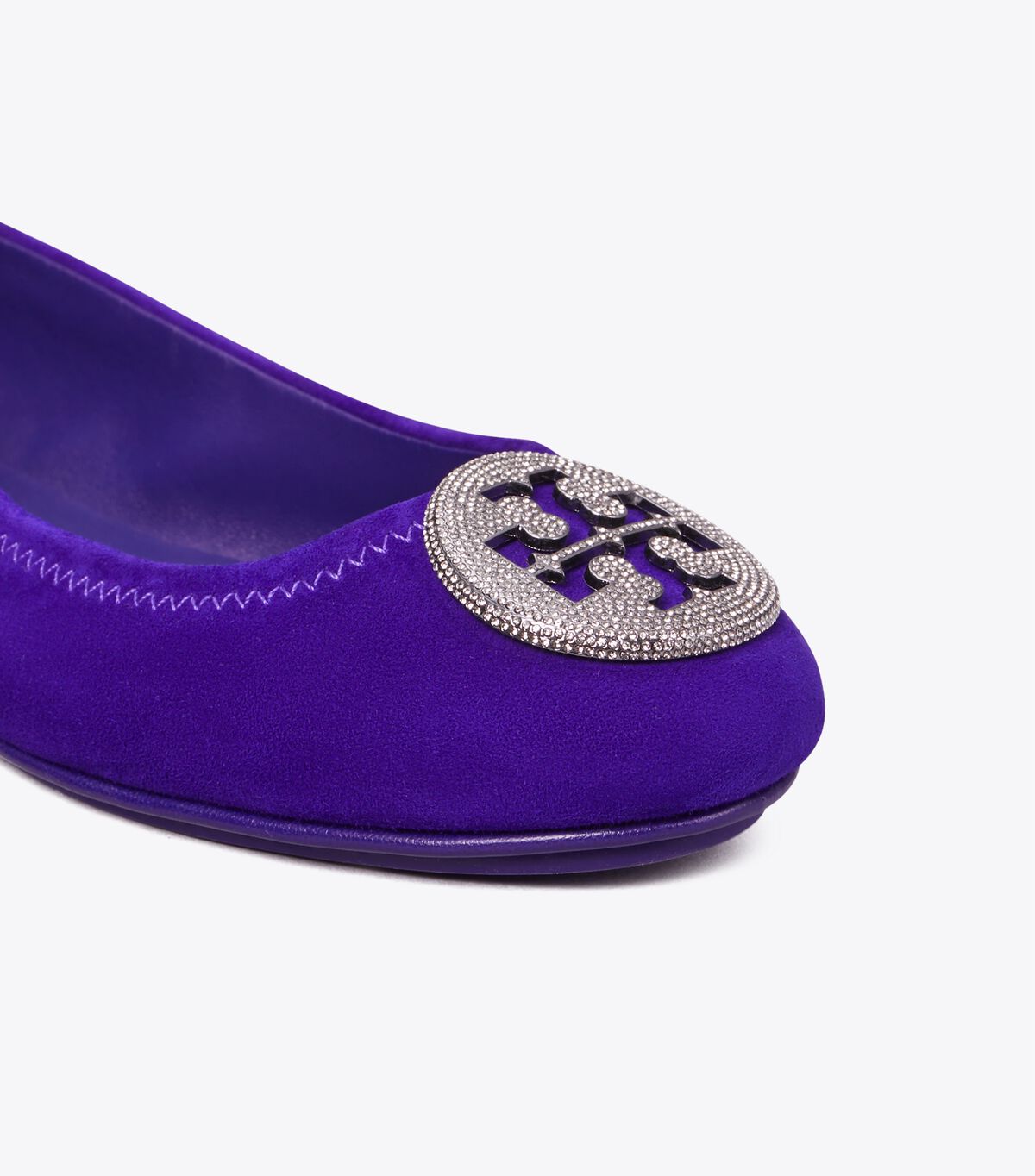 Ballerinas Tory Burch Minnie Travel Pavé Mujer Morados Oscuro | OUTLETS-34271809