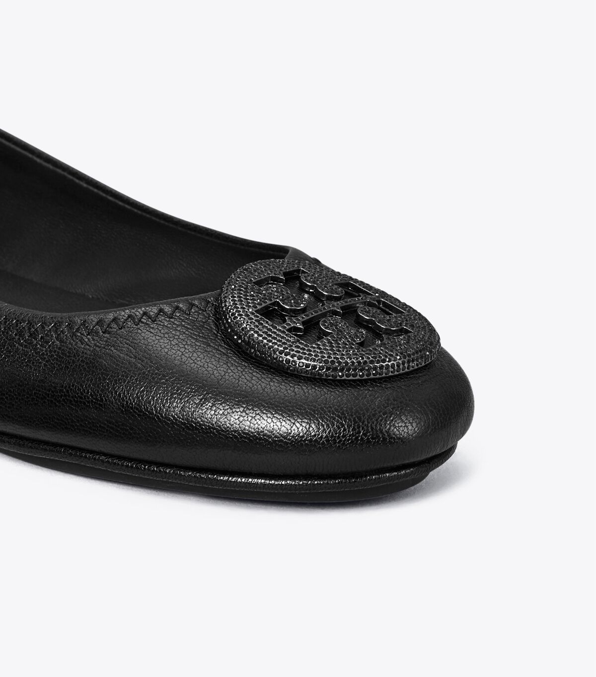 Ballerinas Tory Burch Minnie Travel Pavé Mujer Negros | OUTLETS-95124679