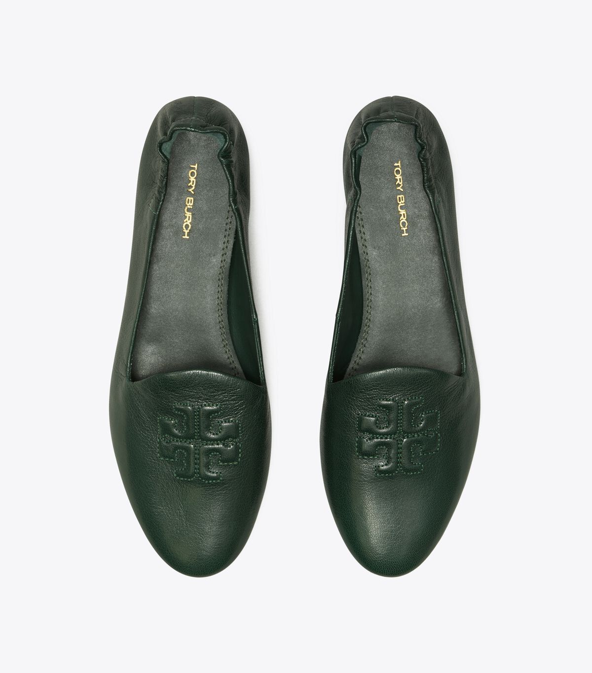 Ballerinas Tory Burch Smoking Mujer Verdes Oscuro | OUTLETS-23968179