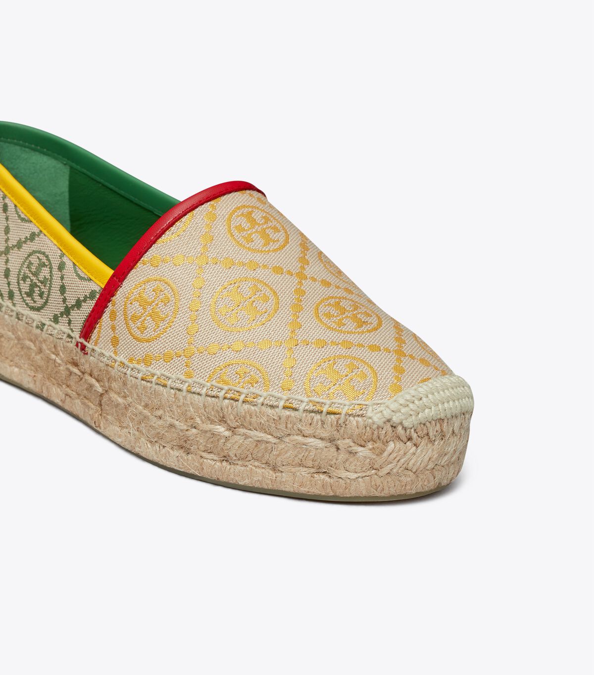 Ballerinas Tory Burch T Monogram Plataforma Mujer Dorados Verdes Rojos | OUTLETS-81923509