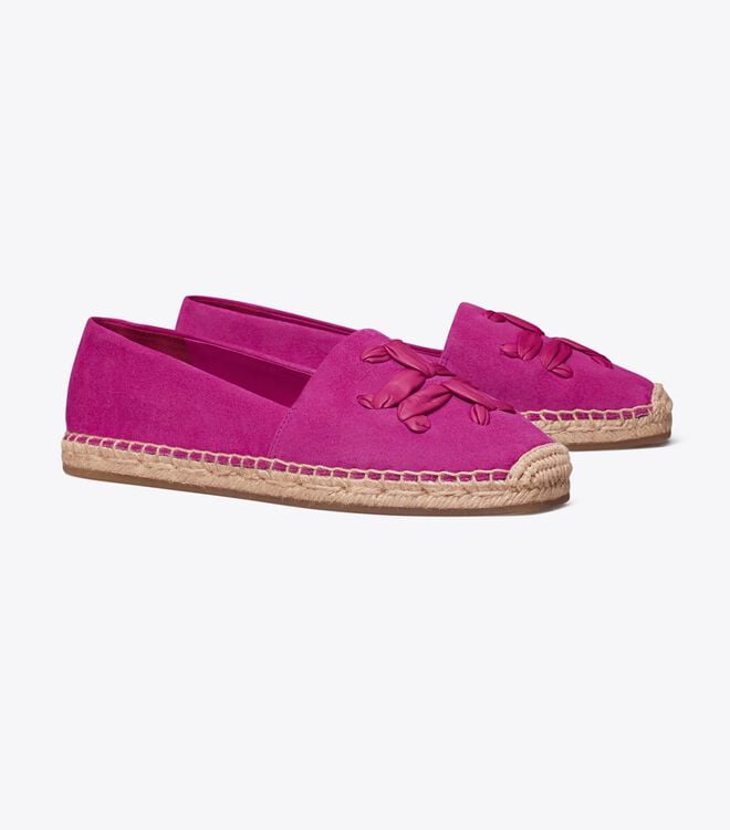 Ballerinas Tory Burch Woven Double T Aline Mujer Fucsia | OUTLETS-45971029