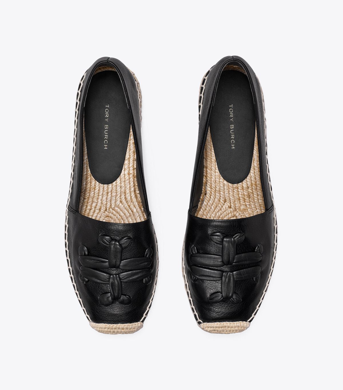 Ballerinas Tory Burch Woven Double T Aline Mujer Negros | OUTLETS-54869029