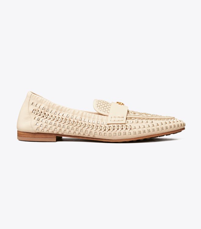 Ballerinas Tory Burch Woven Mujer Beige Dorados | OUTLETS-31974259