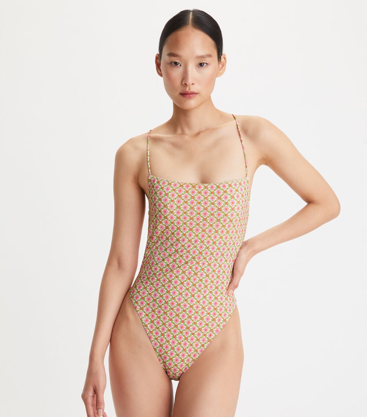 Bañadores Tory Burch Printed Tie-back One-piece Mujer Multicolor | OUTLETS-46781359