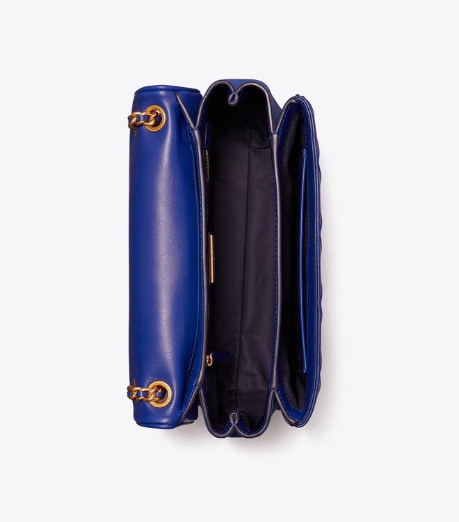 Bolsa De Hombro Tory Burch Fleming Soft Convertible Mujer Azul Marino | OUTLETS-75182049