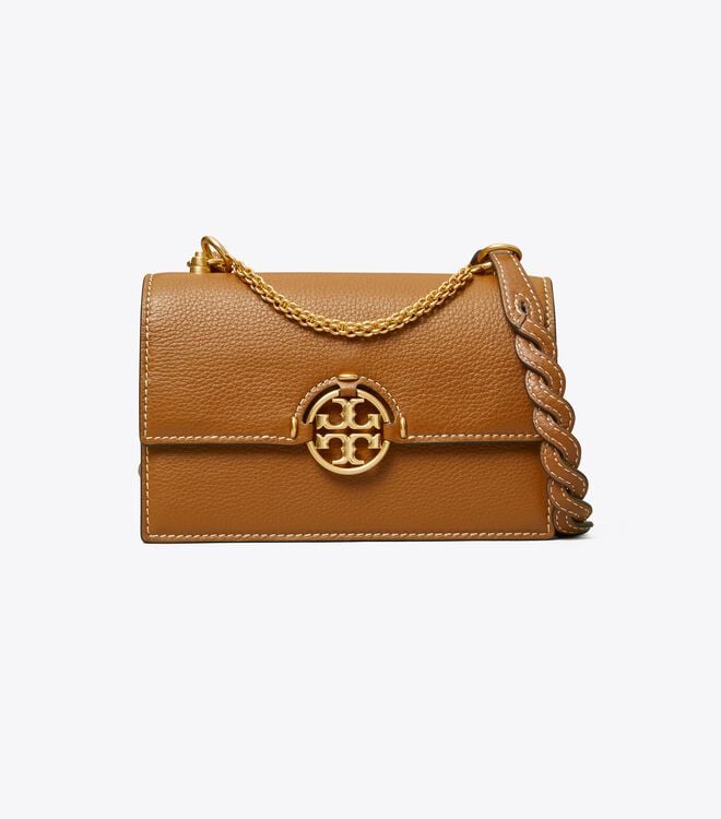 Bolsa De Hombro Tory Burch Miller Mini Mujer Marrom | OUTLETS-08139769