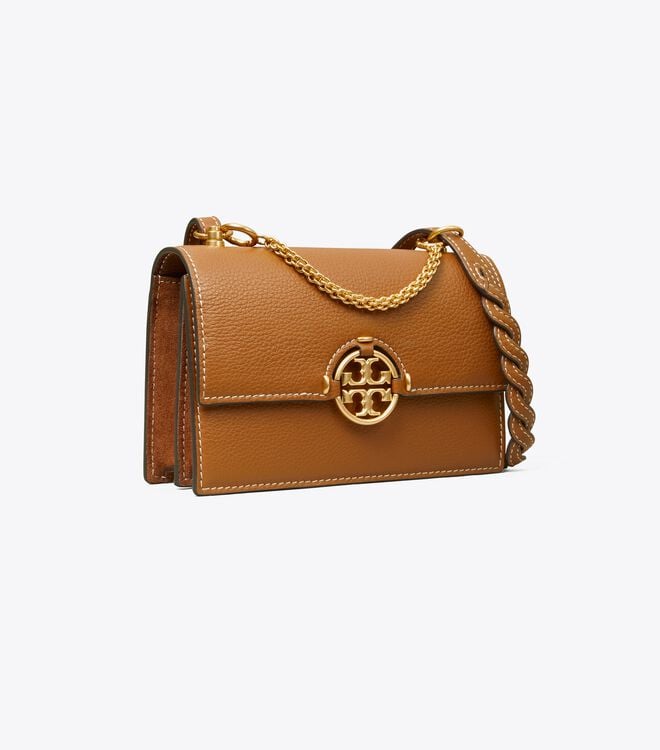 Bolsa De Hombro Tory Burch Miller Mini Mujer Marrom | OUTLETS-08139769