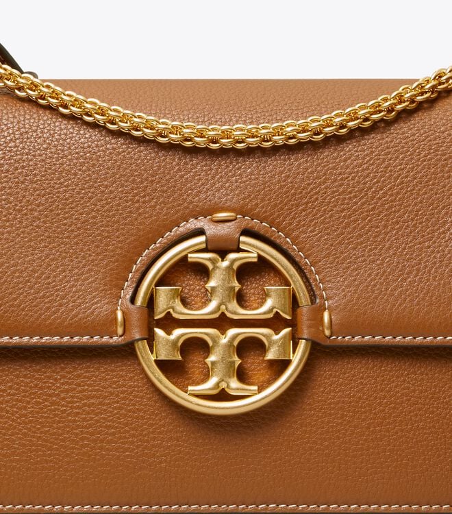 Bolsa De Hombro Tory Burch Miller Mujer Marrom | OUTLETS-06972319