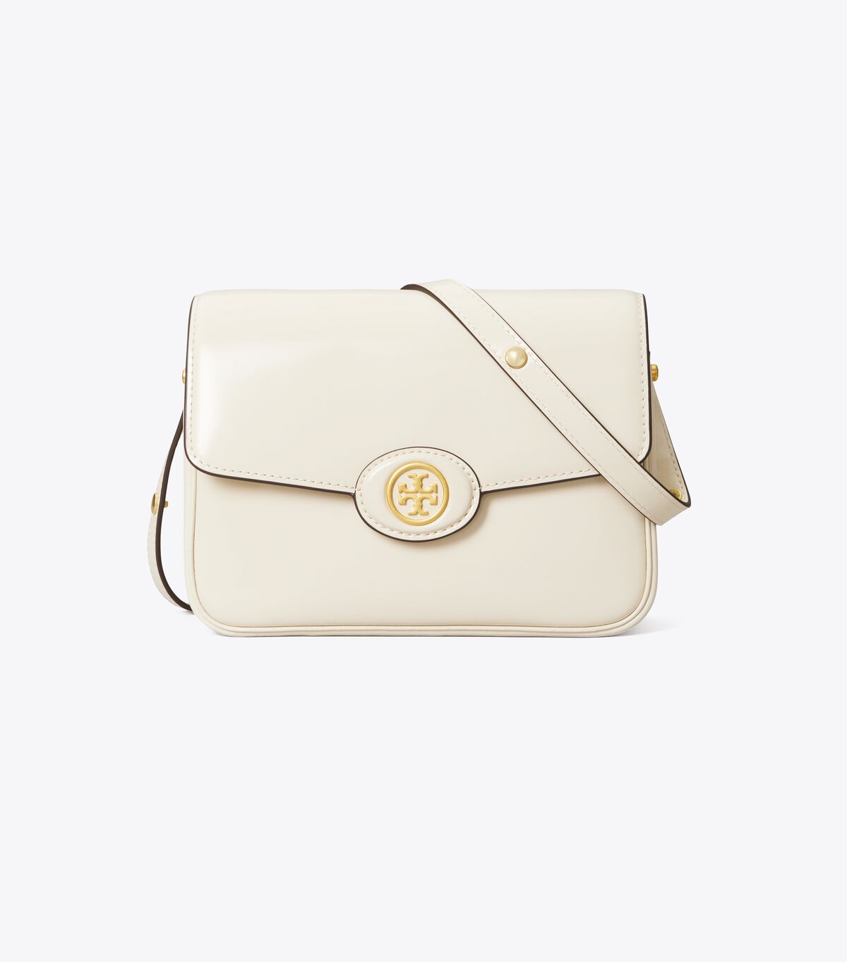 Bolsa De Hombro Tory Burch Robinson Spazzolato Convertible Mujer Blancos | OUTLETS-90152479