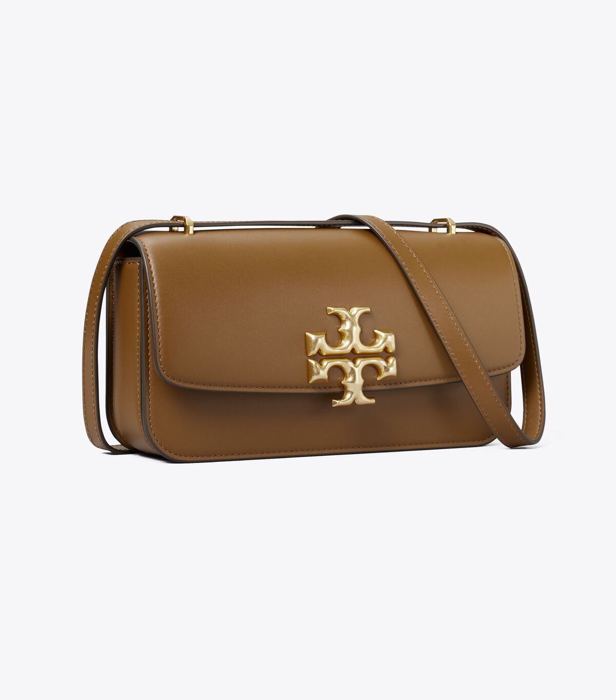 Bolsa De Hombro Tory Burch Small Eleanor Rectangular Mujer Marrom | OUTLETS-01234799