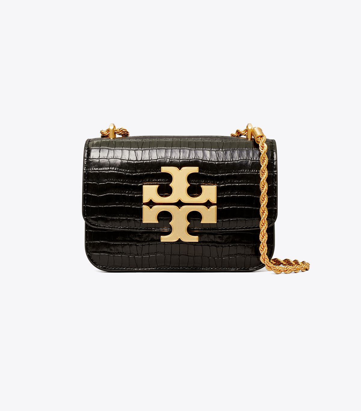 Bolsa De Hombro Tory Burch Small Eleanor Embossed Mujer Negros | OUTLETS-24690579