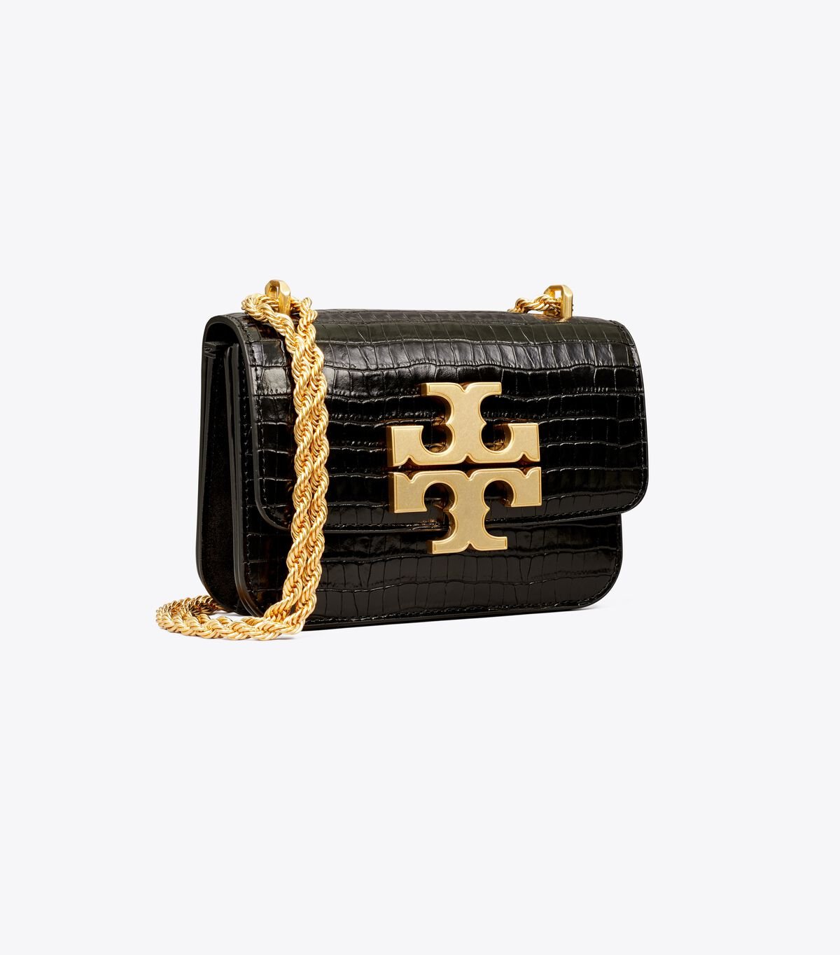 Bolsa De Hombro Tory Burch Small Eleanor Embossed Mujer Negros | OUTLETS-24690579