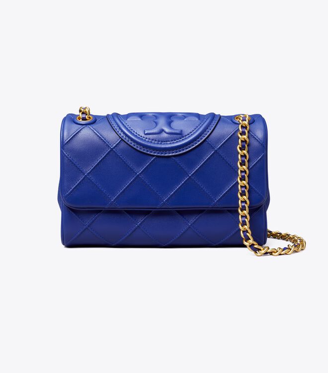 Bolsa De Hombro Tory Burch Small Fleming Soft Convertible Mujer Azul Marino | OUTLETS-31297459