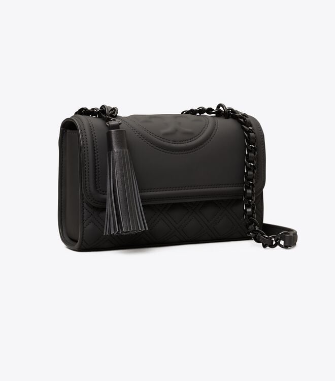 Bolsa De Hombro Tory Burch Small Fleming Matte Convertible Mujer Negros | OUTLETS-64750139