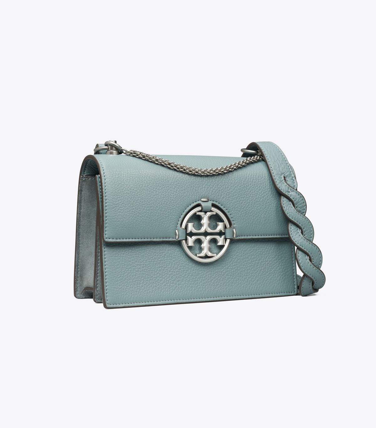 Bolsa De Hombro Tory Burch Small Miller Mujer Azules Claro | OUTLETS-09126359