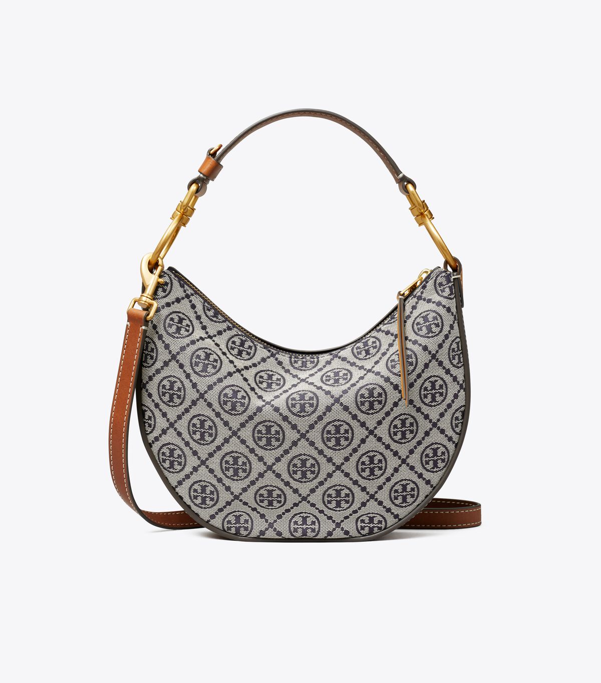 Bolsa De Hombro Tory Burch T Monogram Jacquard Mini Mujer Azul Marino | OUTLETS-58016939