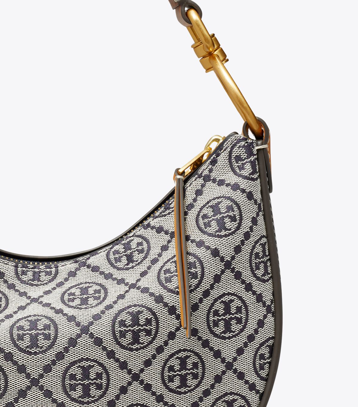 Bolsa De Hombro Tory Burch T Monogram Jacquard Mini Mujer Azul Marino | OUTLETS-58016939