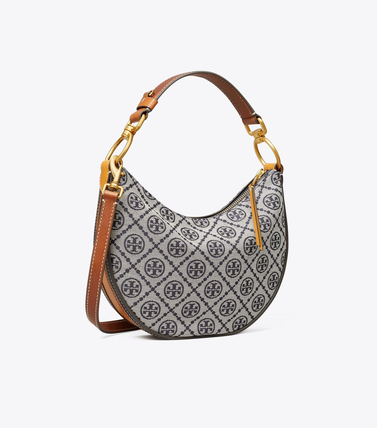 Bolsa De Hombro Tory Burch T Monogram Jacquard Mini Mujer Azul Marino | OUTLETS-58016939