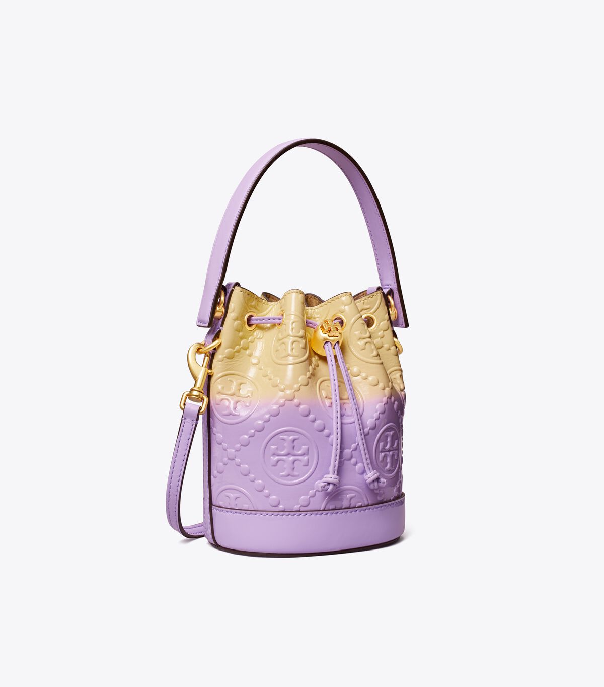 Bolso Saco Tory Burch Mini T Monogram Dip-dye Mujer Lavanda | OUTLETS-59613709