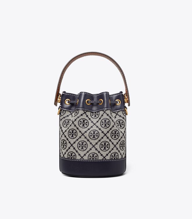 Bolso Saco Tory Burch Mini T Monogram Mujer Azul Marino | OUTLETS-78961539