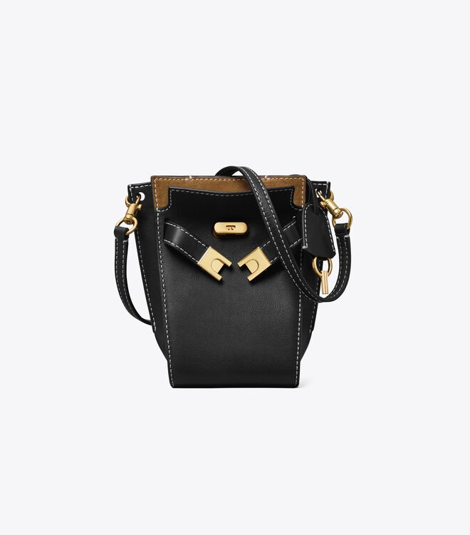 Bolso Saco Tory Burch Petite Lee Radziwill Double Mujer Negros | OUTLETS-14865329