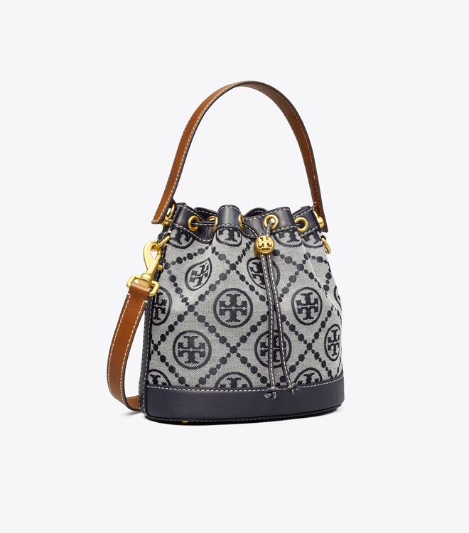 Bolso Saco Tory Burch T Monogram Mujer Azul Marino | OUTLETS-90268419