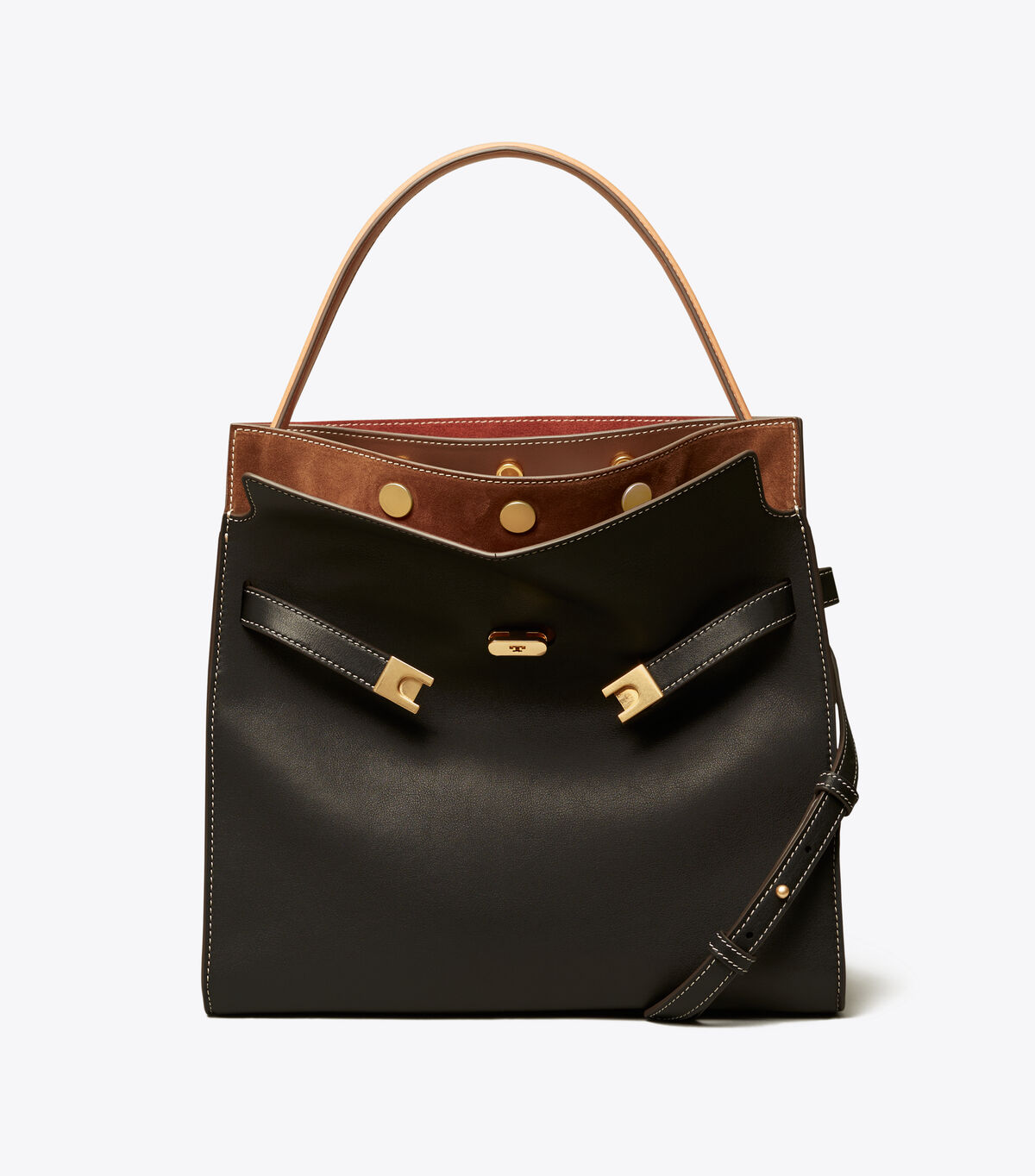 Bolso Satchel Tory Burch Lee Radziwill Mujer Negros | OUTLETS-16943029