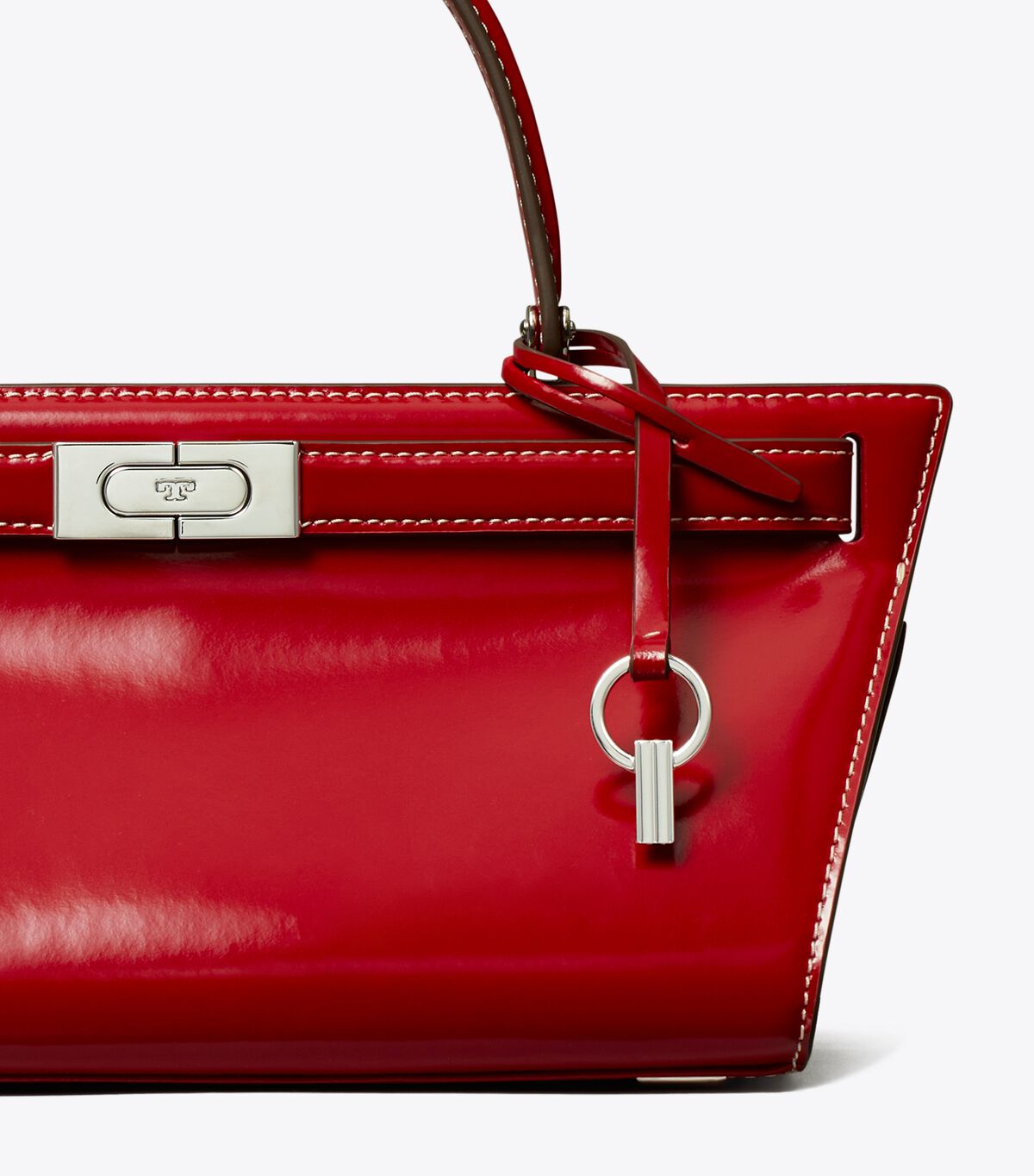 Bolso Satchel Tory Burch Lee Radziwill Mujer Rojos Grises | OUTLETS-21347599