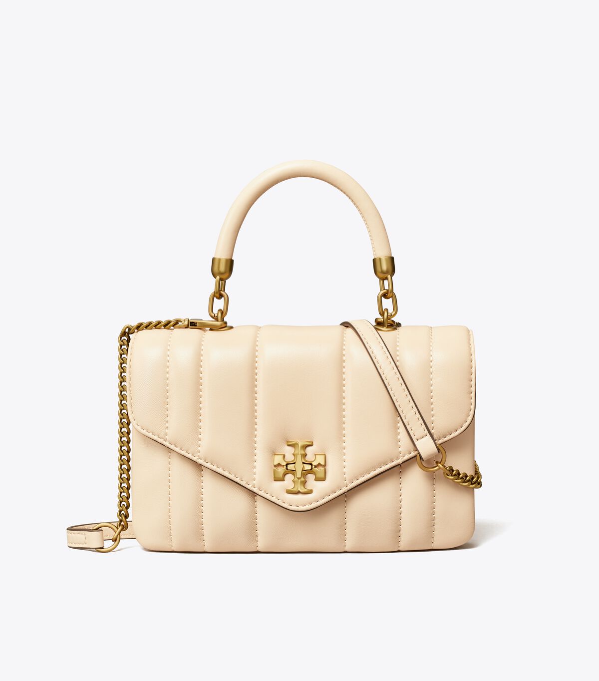 Bolso Satchel Tory Burch Mini Kira Mujer Beige | OUTLETS-65740139