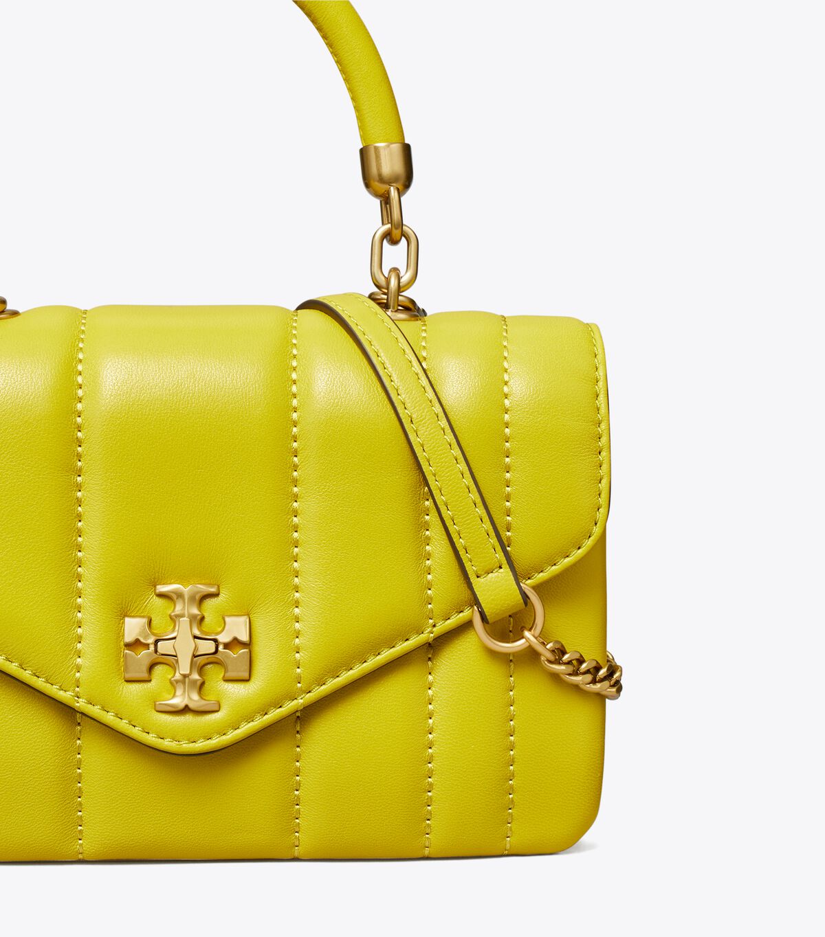 Bolso Satchel Tory Burch Mini Kira Mujer Amarillos Verdes | OUTLETS-69012489