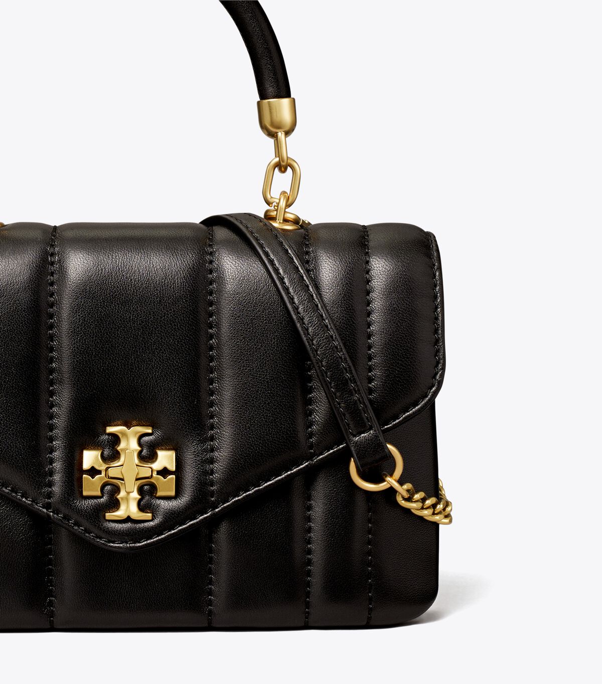 Bolso Satchel Tory Burch Mini Kira Mujer Negros | OUTLETS-86092179