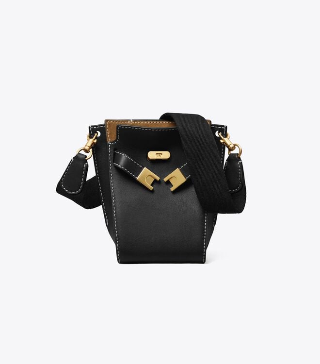 Bolso Satchel Tory Burch Petite Lee Radziwill Mujer Negros | OUTLETS-29078469