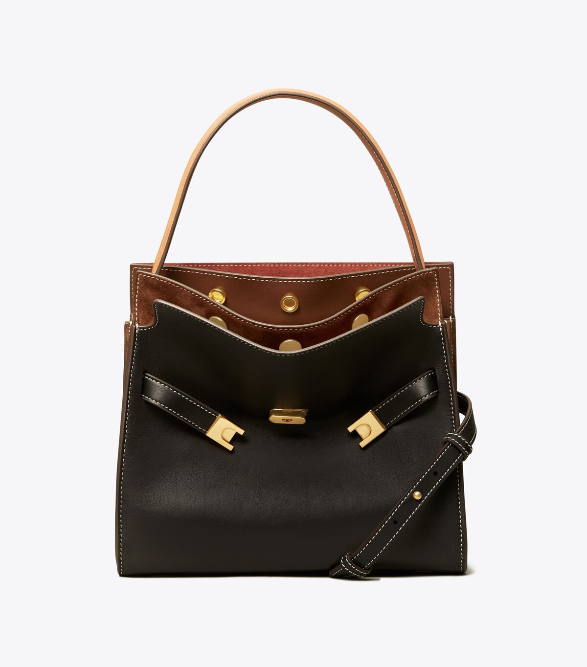 Bolso Satchel Tory Burch Small Lee Radziwill Mujer Negros | OUTLETS-49276819