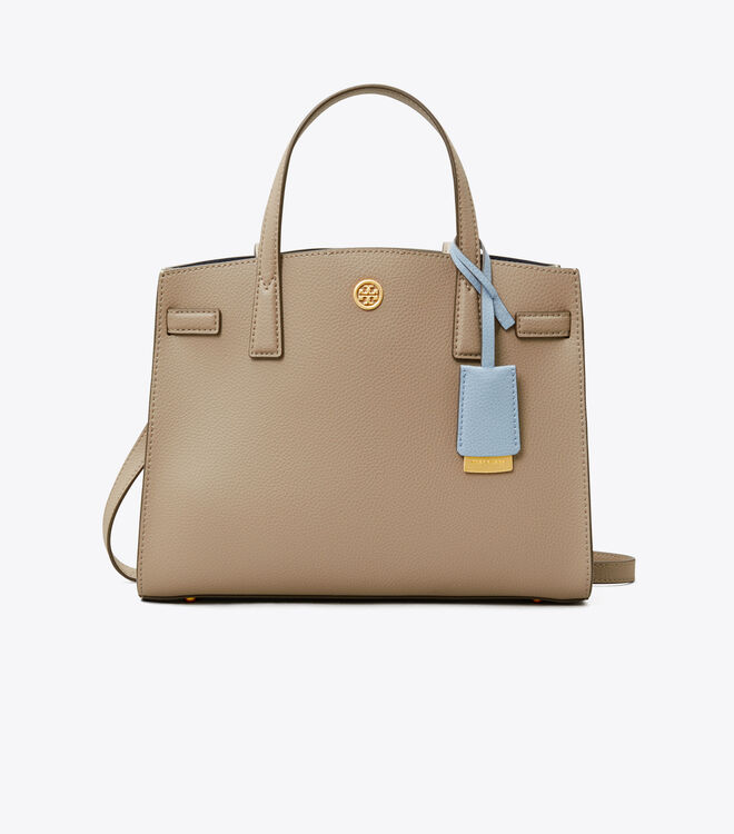 Bolso Satchel Tory Burch Small Walker Mujer Grises | OUTLETS-85431929