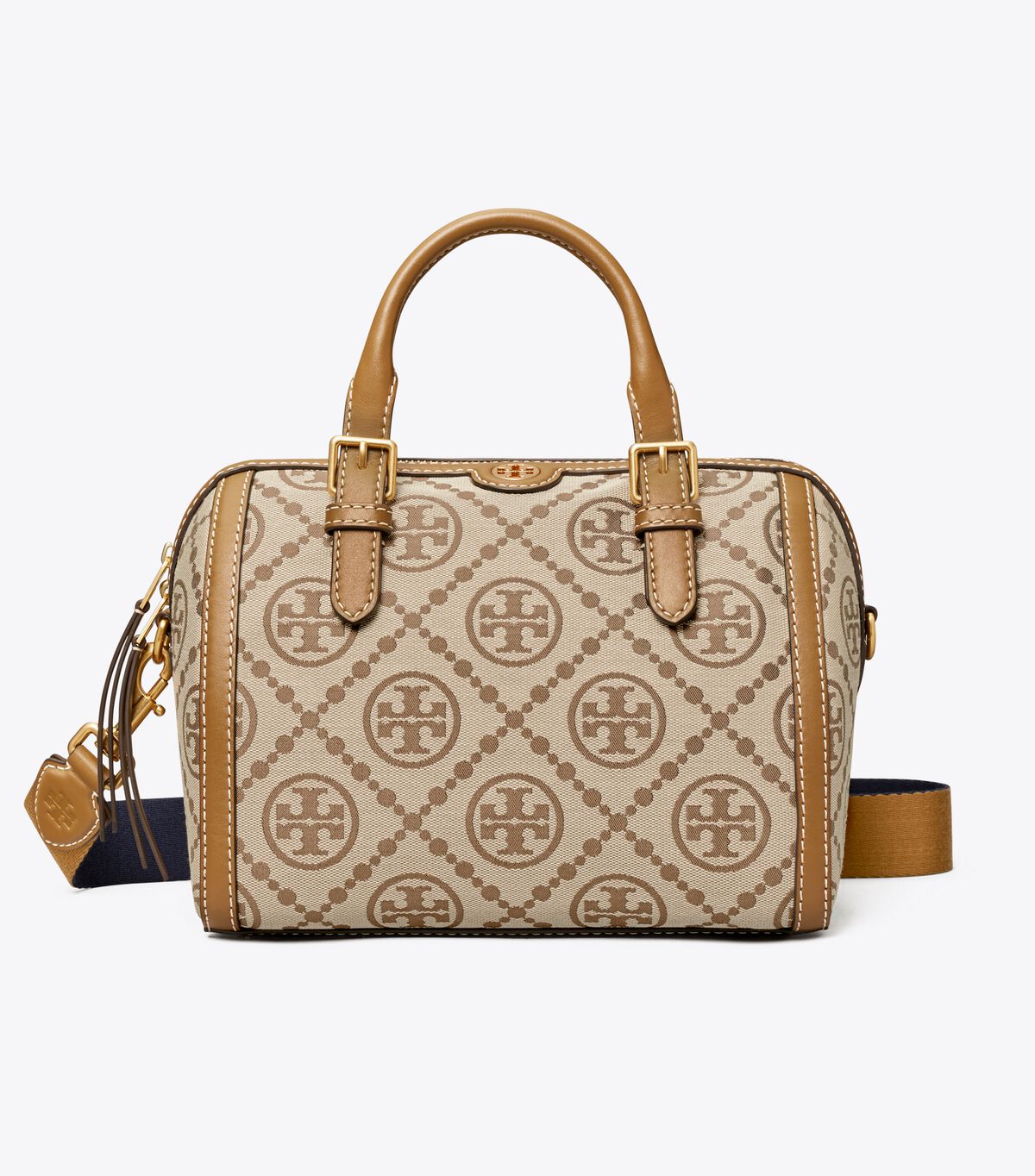 Bolso Satchel Tory Burch T Monogram Mujer Marrom | OUTLETS-90463259