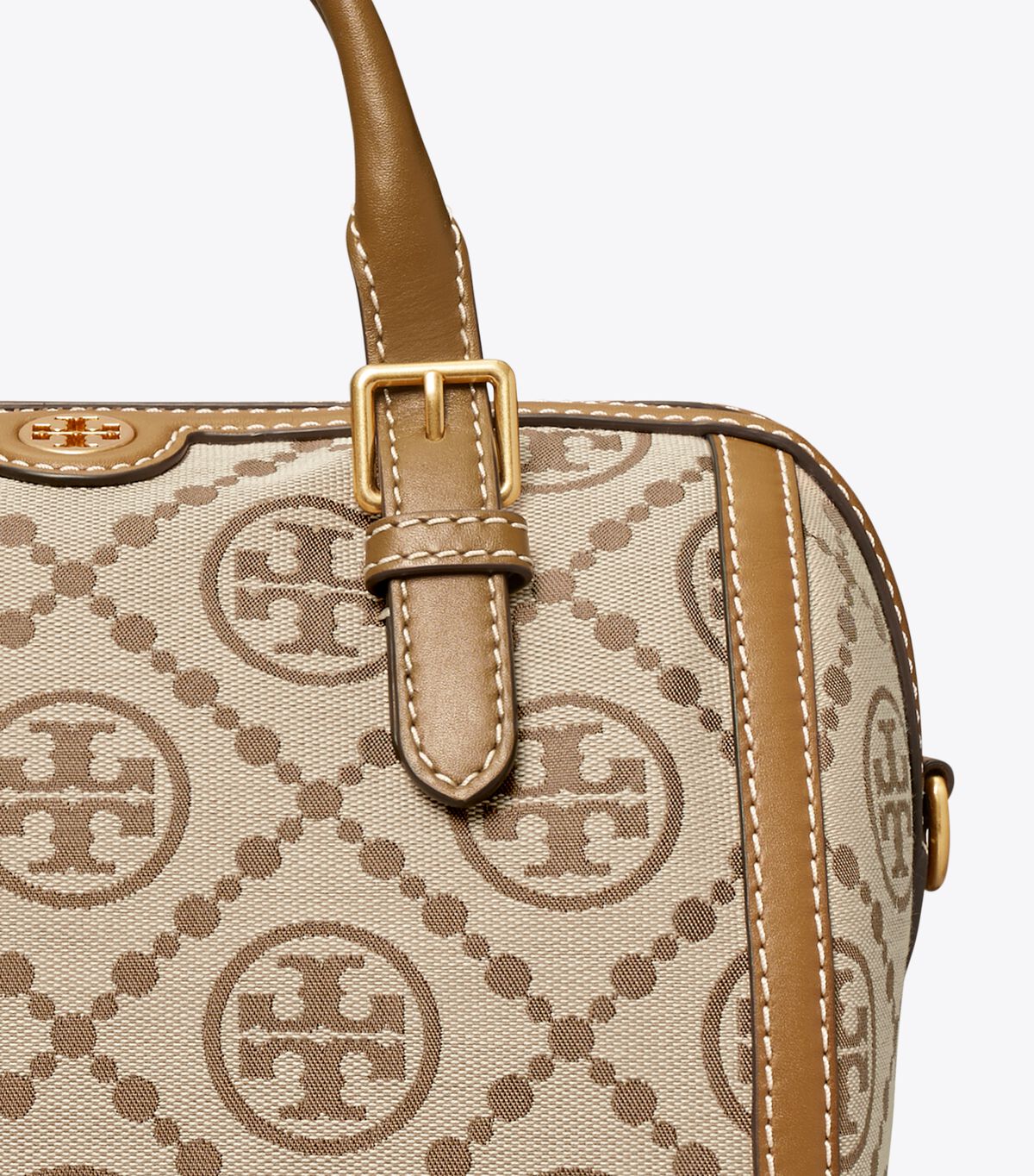 Bolso Satchel Tory Burch T Monogram Mujer Marrom | OUTLETS-90463259