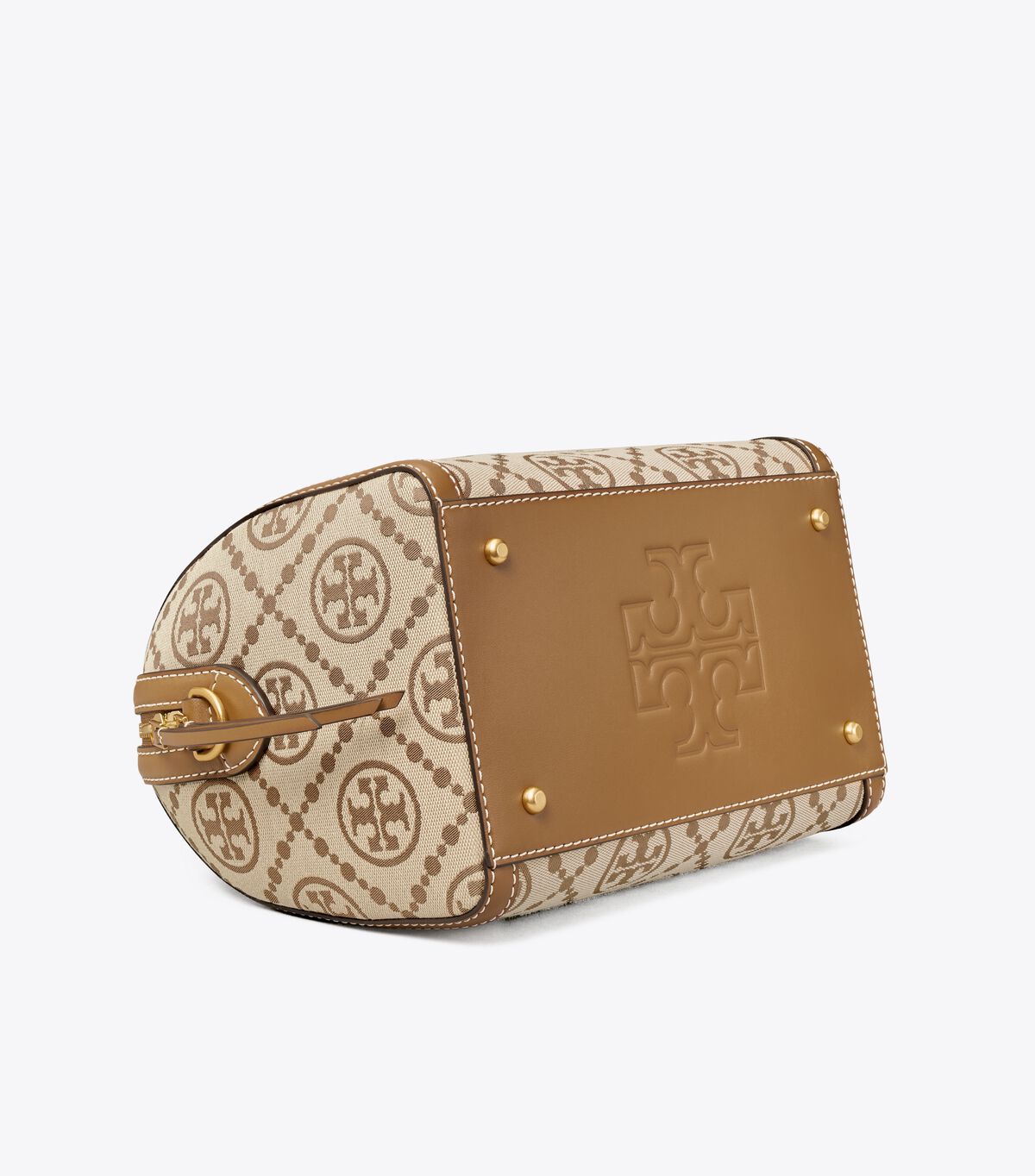 Bolso Satchel Tory Burch T Monogram Mujer Marrom | OUTLETS-90463259