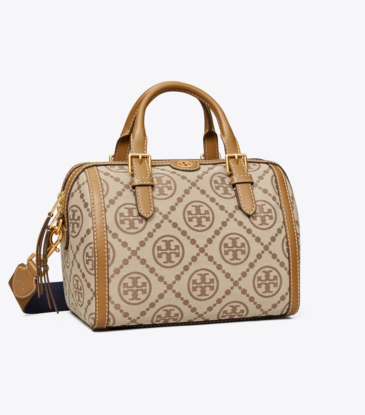 Bolso Satchel Tory Burch T Monogram Mujer Marrom | OUTLETS-90463259