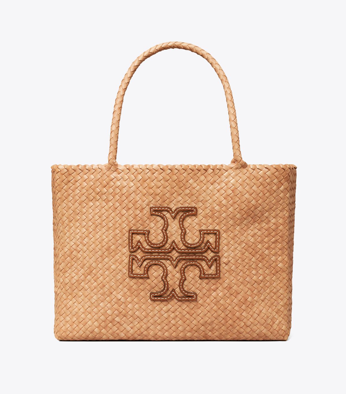 Bolso Tote Tory Burch Mcgraw Dragon Woven Mujer Beige | OUTLETS-80152379