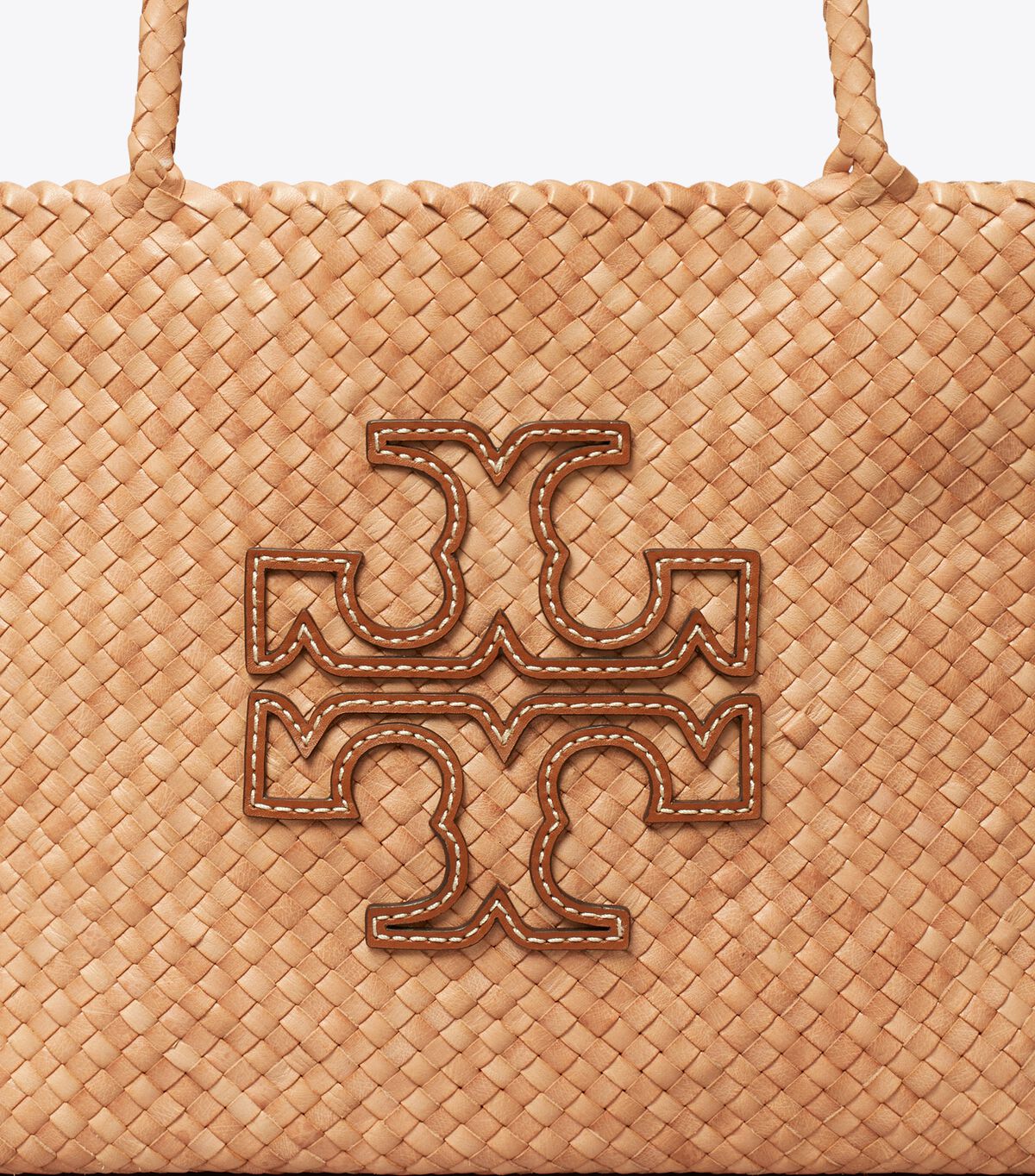 Bolso Tote Tory Burch Mcgraw Dragon Woven Mujer Beige | OUTLETS-80152379